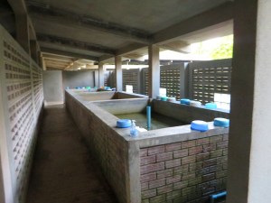 The "watering hole" where we bathed